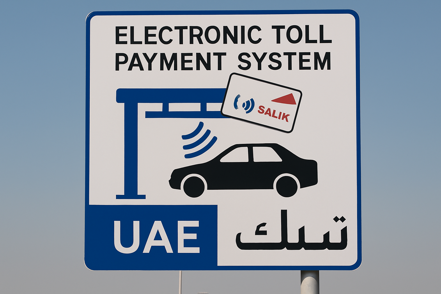 Electronic toll payment system in the UAE